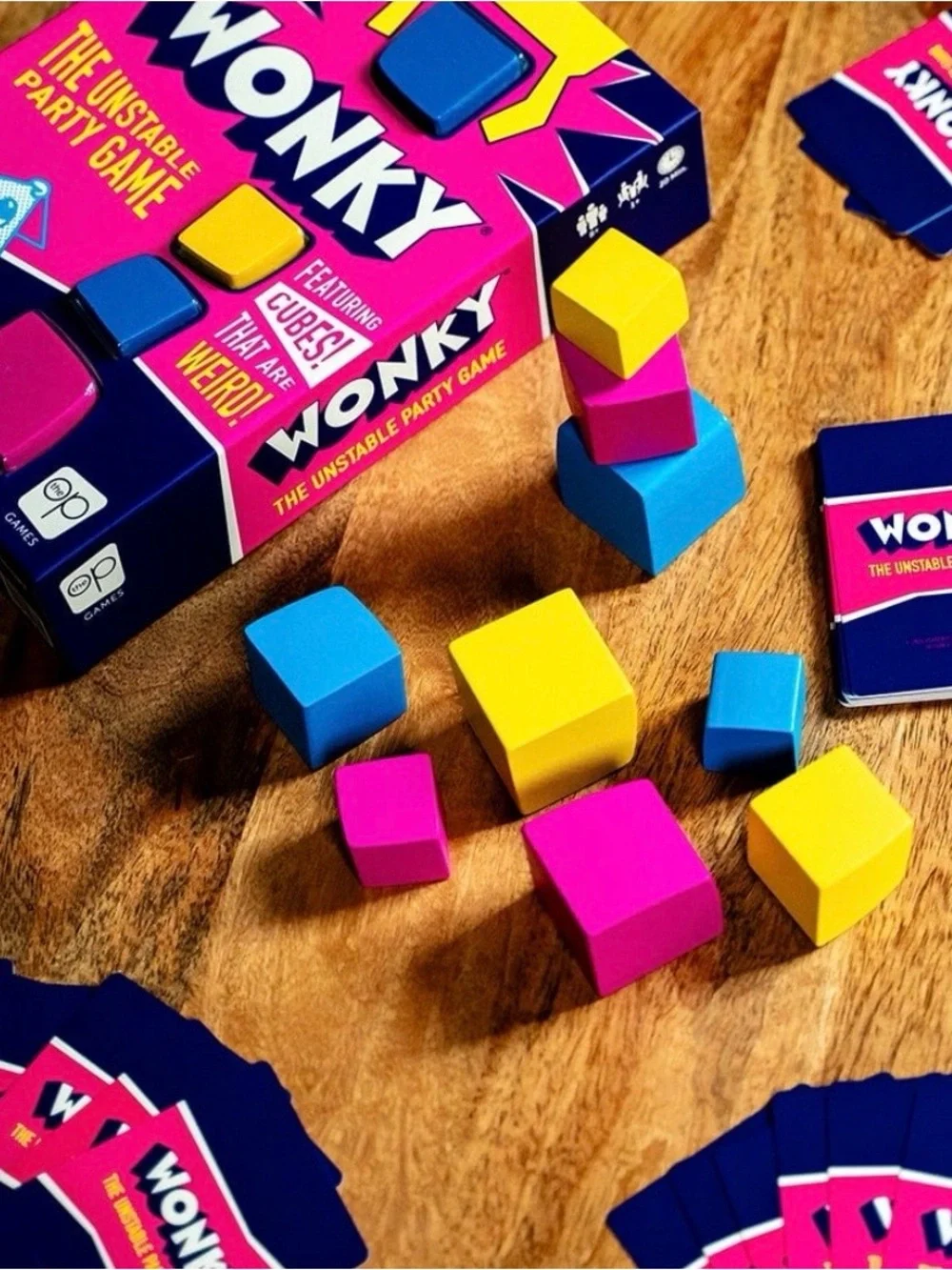 The OP Games Wonky Party Game w/ Cubes, Ages 8-11, 1+ Players,